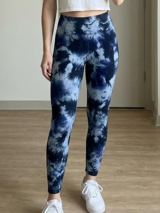 Calvin Klein Pants - Calvin Klein Black Tie Dye Athletic Leggings